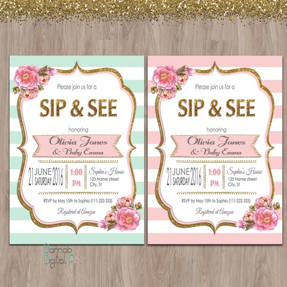 Sip N See Invitation Wording 6