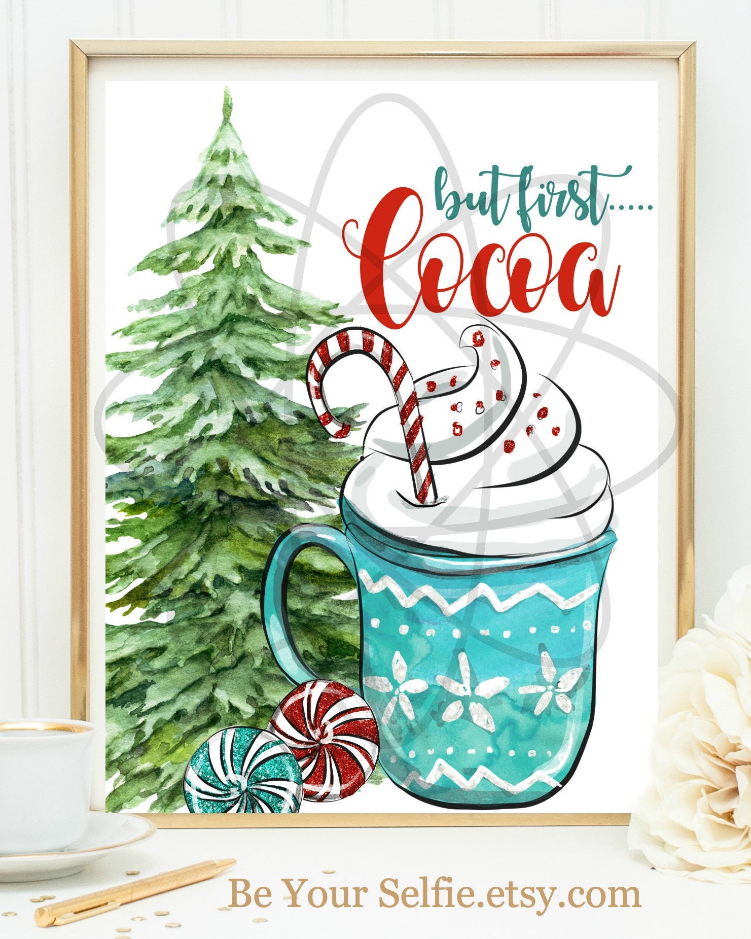 Hot Cocoa Sign Printable Hot Chocolate Bar Sign Hot Cocoa