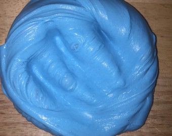 Medium blue PlayDoh slime