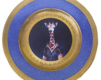 Courtier Zarafa - Altered Vintage Plate 10.75"