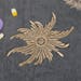 2 PCs Gold Embroidery Flower Lace Applique DIY Trim Appliques Patch Clothing Accessories, WL1595