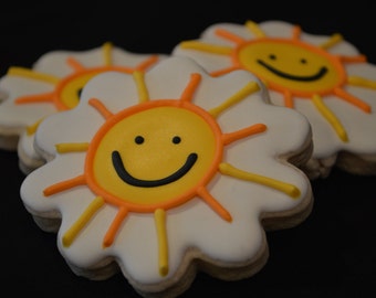 Sun cookies | Etsy