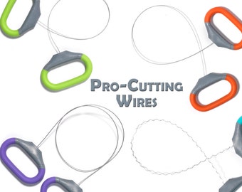 Xiem Pro-Cutting Wires, Pottery Cut-Off Tools, Wire Clay Cutter, Slicing Tools, Cutting Pots Of The Wheel, Straight Curly Wires