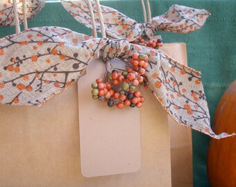 Autumn Gift Bag. Fall gift bag, Thanksgiving gift bag