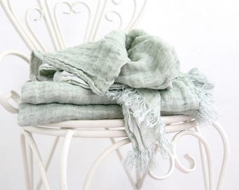 Linen blanket - Beach blanket - Picnic blanket - Minimalist Throws