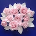 Edible fondant flower cake toppers, cake decorations
