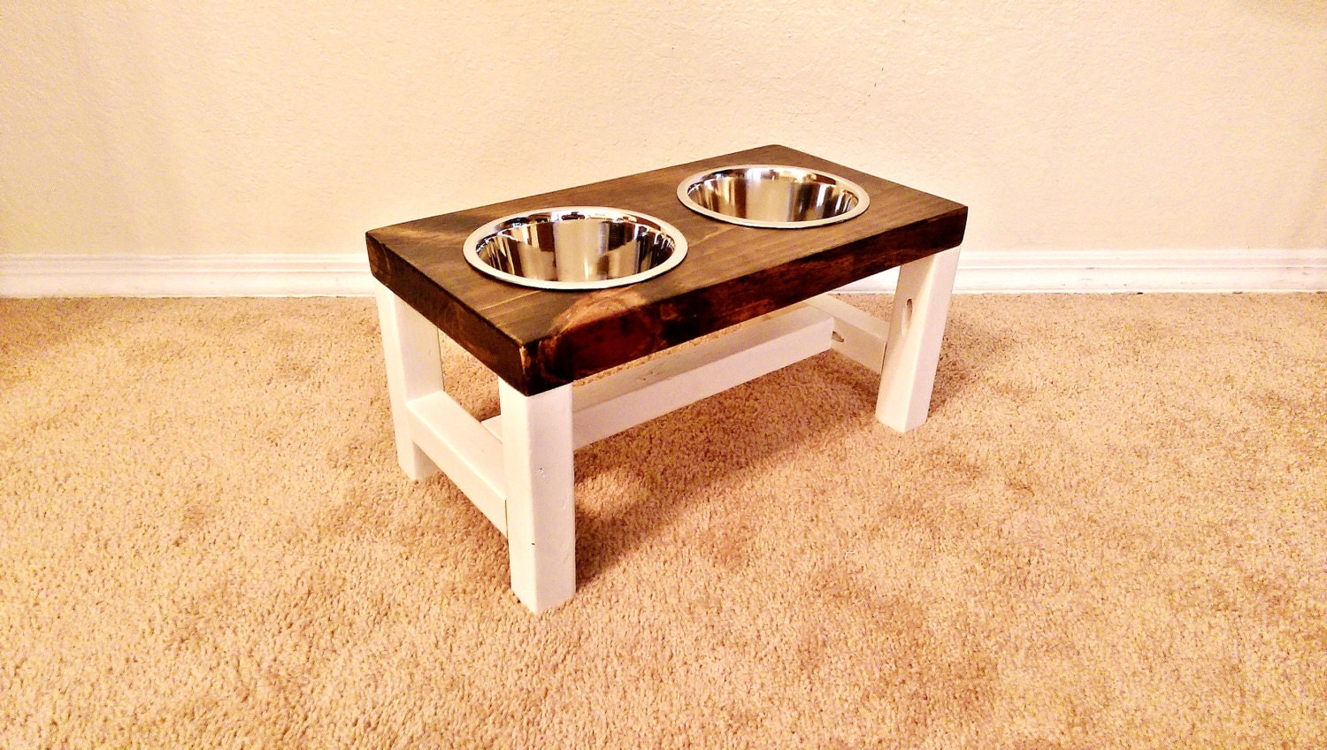 Dog Bowl Stand Medium Dog Bowl Stand Farmhouse Style