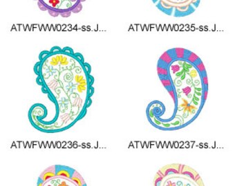 Applique-Floral-Paiselys ( 10 Machine Embroidery Designs from ATW ) XYZ17E