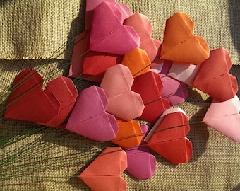 Origami hearts - bouquet