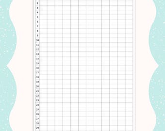 PRINTABLE Wall Calendar Perpetual