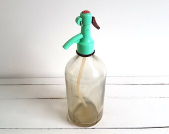 Great vintage Seltzer bottle 'pastel'