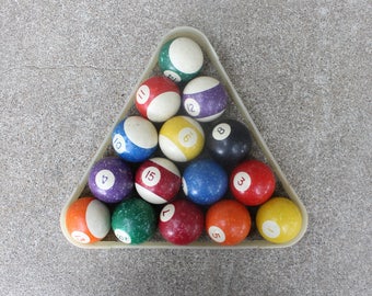 Vintage Billiard Pool Balls Complete Set