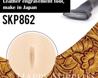 1pcs Leather Carving for Leather Craft, DIY Leather Craft Stamp for Hand Stamping Custom Steel Seal,Steel Leather Engrave (SKP861,SKP862)