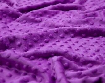 Purple Minky, Minky by the Yard Minky Dot Minky Fabric Minky Cuddle Fabric Minky Quilt Minky Material Minky Baby Fabric Minky Dot Material