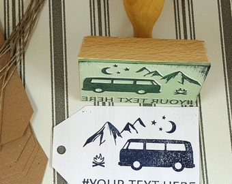 Personalized BIG STAMP, Personalised Stamp, Your Own Stamp, Custom Stamp, Hashtag Stamp, Camping Stamp, Custom Business Stamp