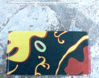 Checkbook protector made from recycled cotton