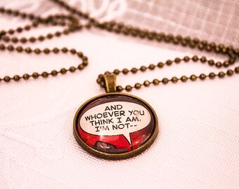 Comic Dialogue Necklace