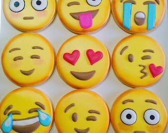 Emoji Cookies 1 Dozen