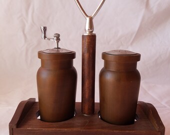 Vintage Thompson Salt and Pepper shaker and grinder