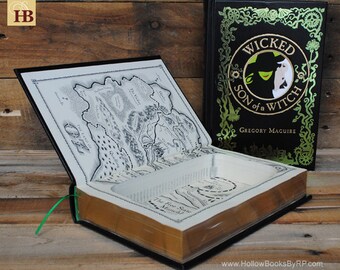 Hollow Book Safe - Wicked Son of a Witch - Leather Bound
