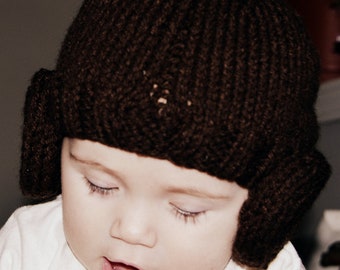 Princess Leia Hat, Princess Leia Wig, Halloween, All Sizes