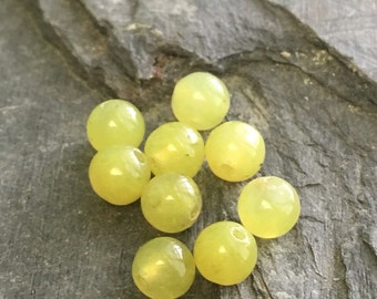 Full Strand of Natural Peridot Gemstone Round Beads 4mm