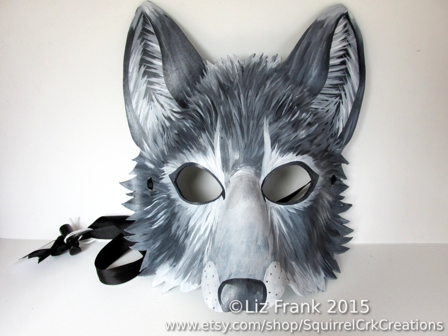 Wolf Mask Animal mask Leather mask Gray wolf Grey wolf