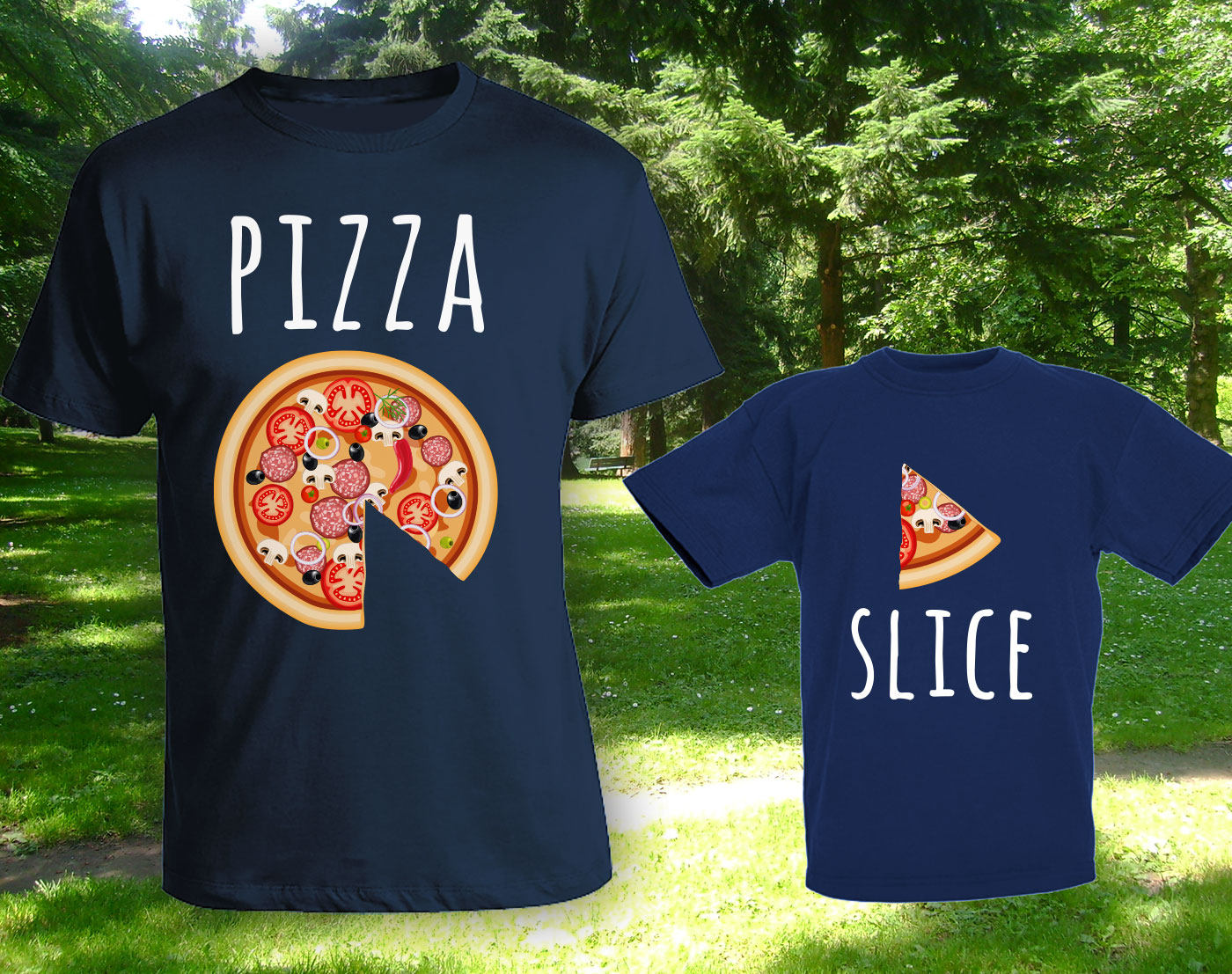 pizza slice matching shirts