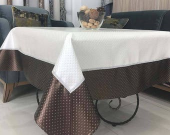 stylish tablecloth of eco-leather\table setting\anti vandal\valentines day decor\home decor\crystal\exclusive gift\tablecloth\napkins