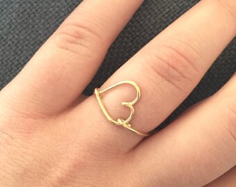 Sweetheart Gold Wire Ring