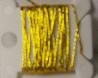 5 Feet of Gold Metallic Yarn