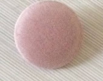 Pink Buttons, Velvet Buttons, Fabric Covered Buttons, Various Sizes, Shank Buttons, Large Buttons, Sewing Supplies, Coat Buttons