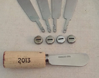 Cheese Spreaders, Hostess Gift, Wine Cork, Appetizer Spreader, Wedding Favor, Thank you Gift, Wine Cork Cheese Knife