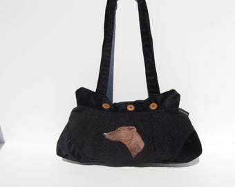 Brown Greyhound Pleated Purse