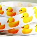 7/8" Yellow Rubber Ducky Ribbon - Yellow Ducky Ribbon - Printed Grosgrain Ribbon