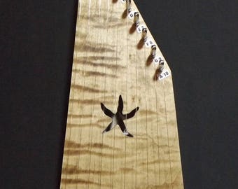 Starfish Bowed Psaltery, Harp, Musical Instrument