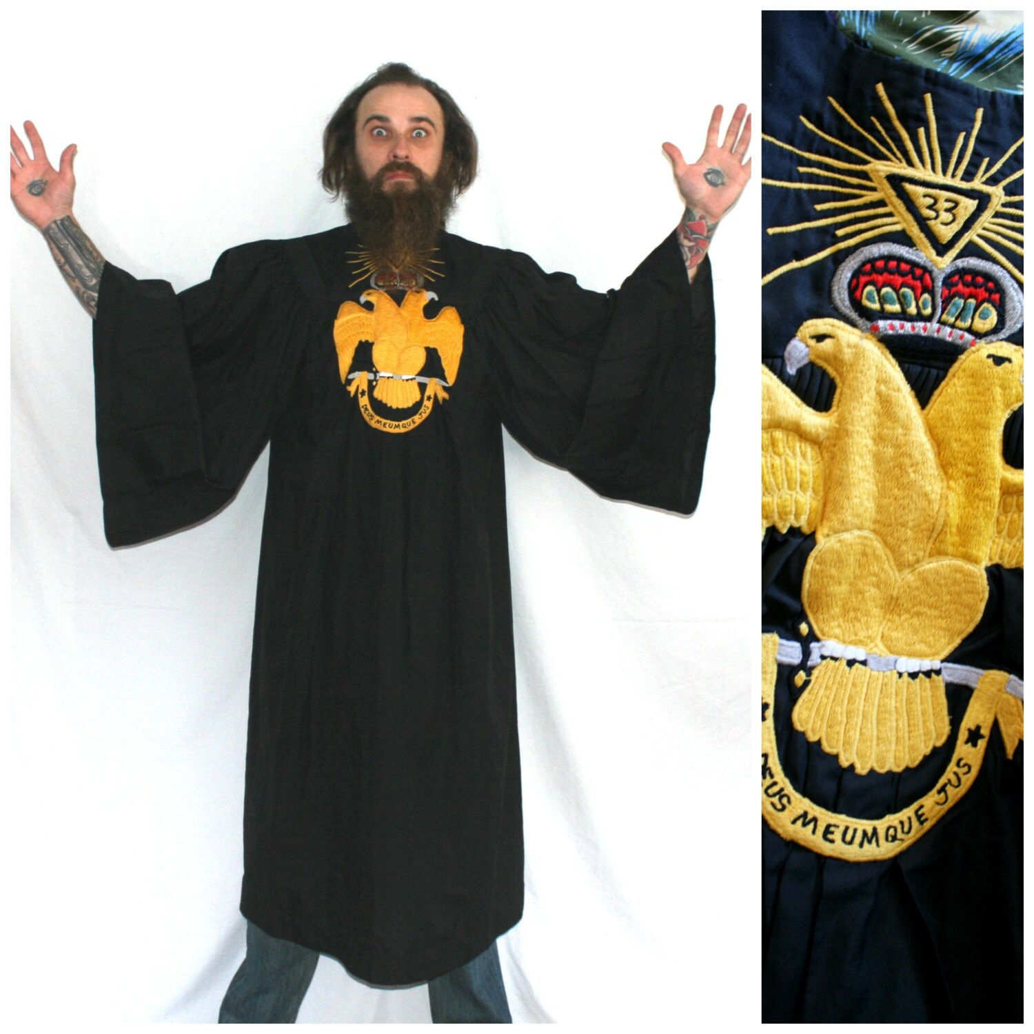 33rd Degree Freemason Ceremonial Robe. RARE Secret Society