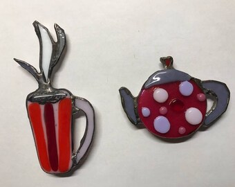 Tea fridge magnets