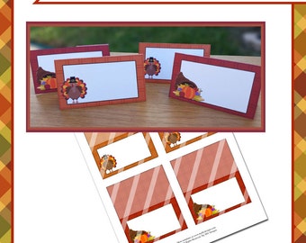 Thanksgiving 3.5x4 Tent Cards - Instant Download