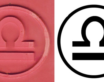 Astrological Libra Design Stamp for Ceramic Clay - Scrapbooking - Celestial Symbol for Libra Stamp Tool - Zodiac Astrology Design Stamp Tool