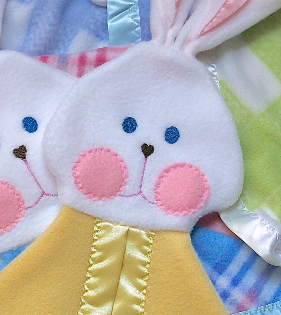 Blankets and Beyond Pink Bunny Rabbit Baby Security ...