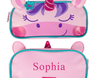 Unicorn Personalized Pencil Pouch, pencil case, school supplies, gifts for kids, printed, zipper, carrying case, girls -gfyV00032