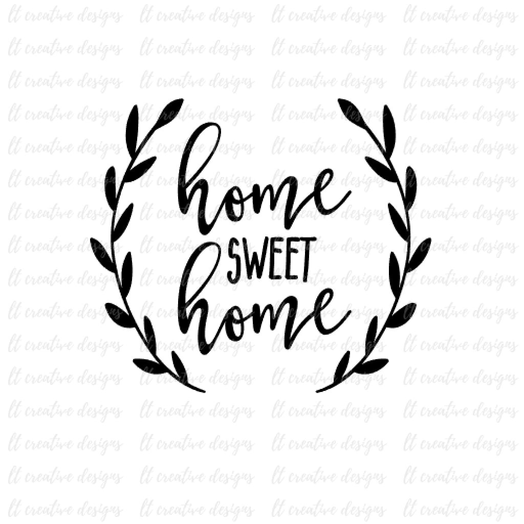 Free Free 151 Silhouette Home Sweet Home Svg SVG PNG EPS DXF File