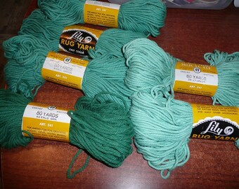 Vintage Lily Rug Yarn Skein You Choose Color