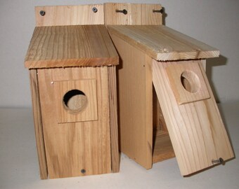2 Bluebird Birdhouses Nest...western red cedar