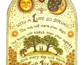 heart love Valentine wedding or anniversary gift giclee reproduction print