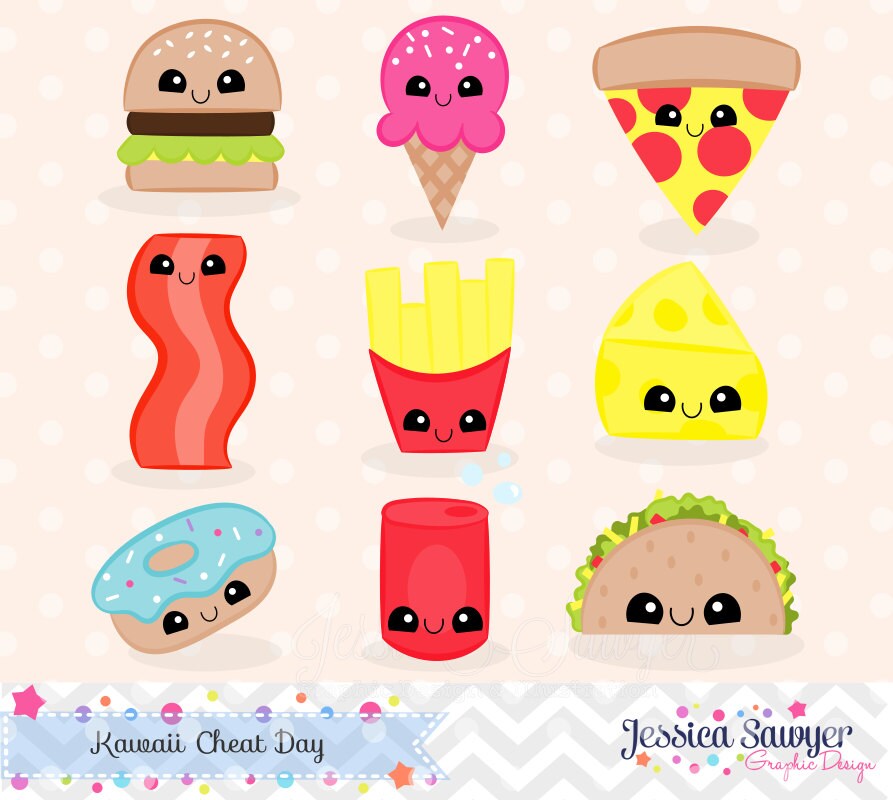 DESCARGAR INSTANT kawaii comida chatarra imágenes