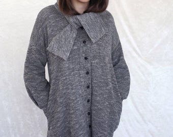 Oversized Sweater, Oversized Cardigan, Knitted Sweaters Women, Knit cardigan, Gray Cardigan, Gray Sweater, Womens Cardigan, Womens Sweaters