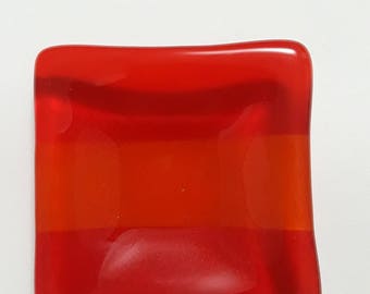 Fused Glass Small Square Dish