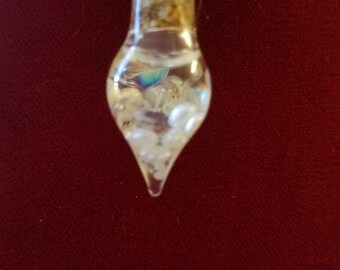 Mothers day name on rice necklace